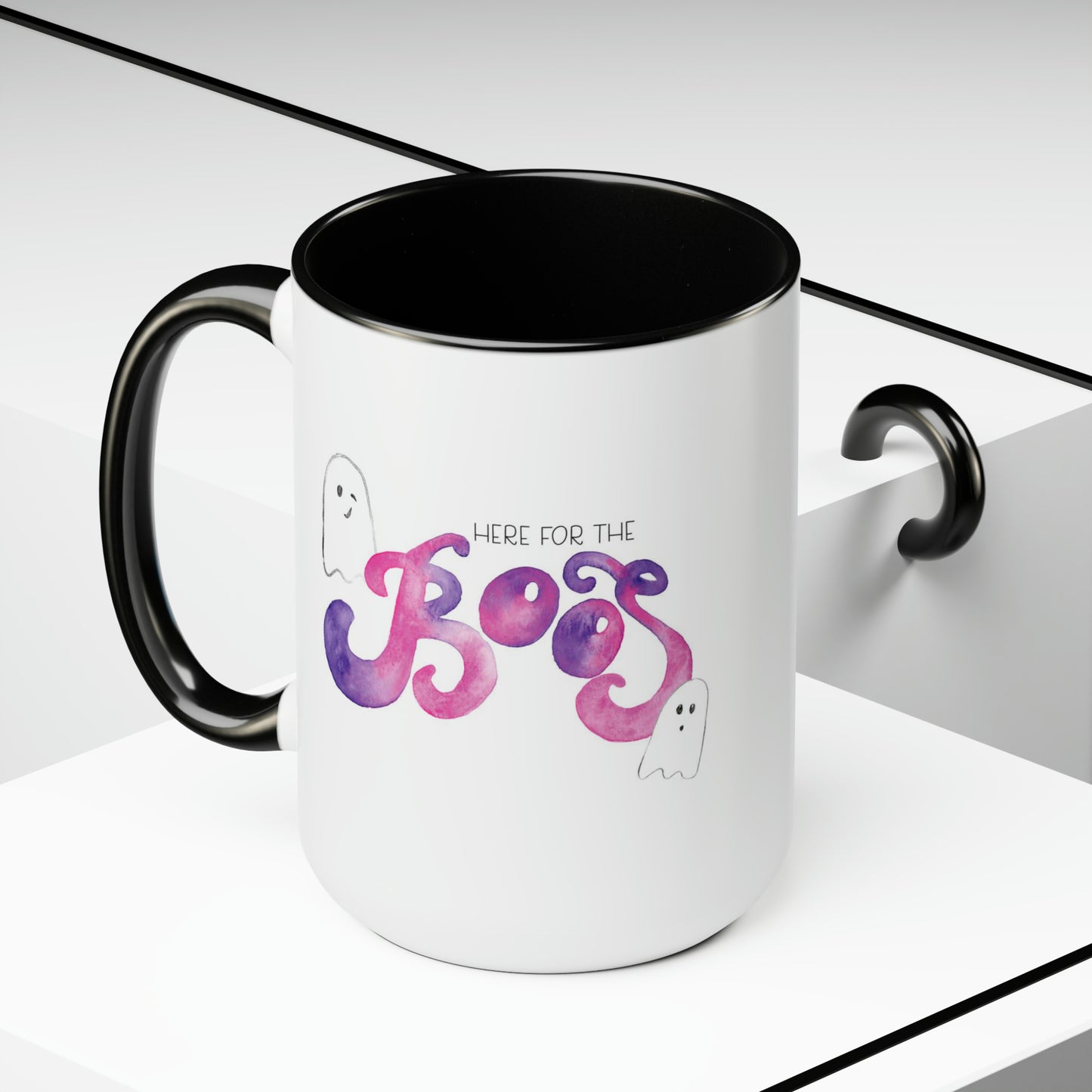 Here for the Boos, Funny Halloween Mug