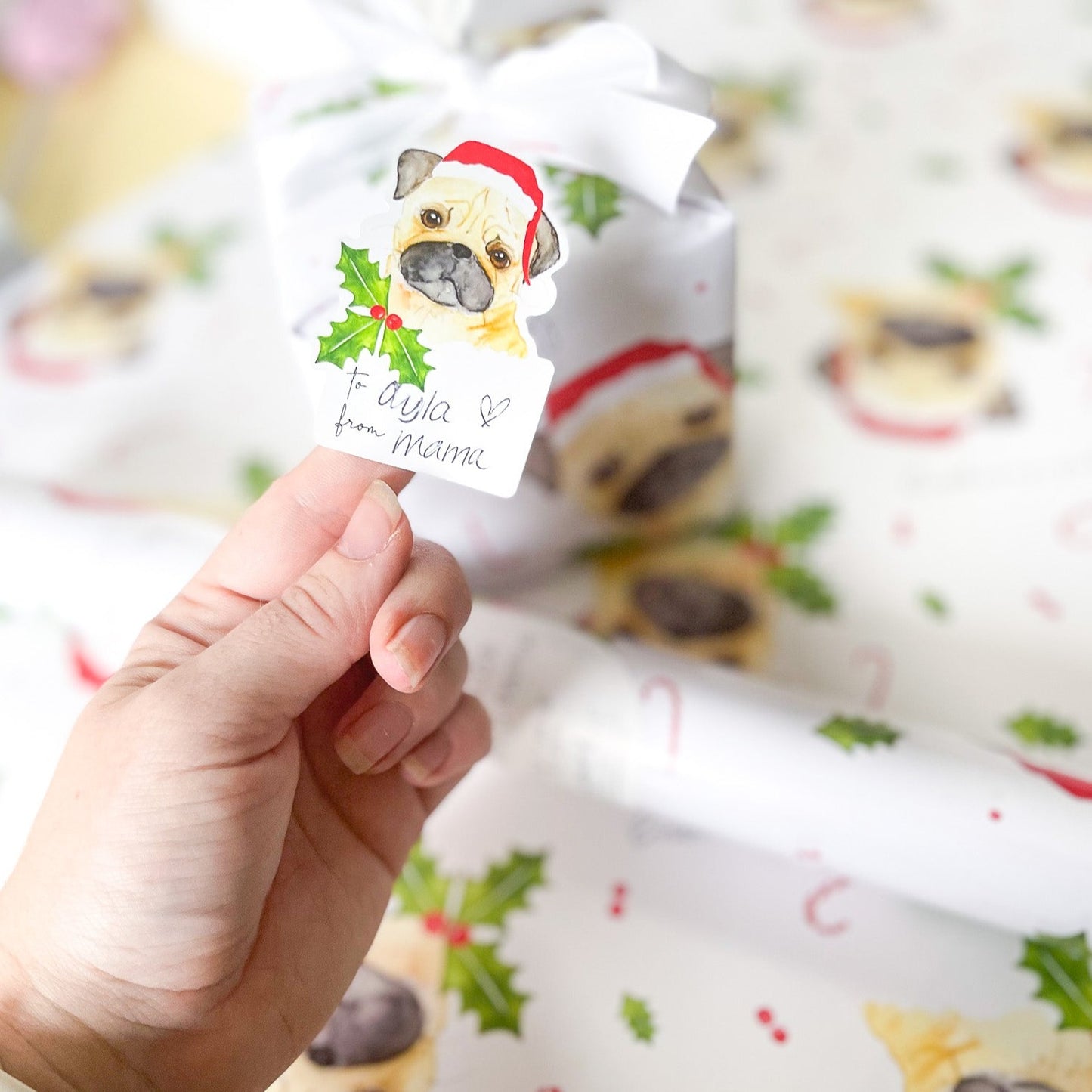 Holiday Animal Gift Sticker Sheet