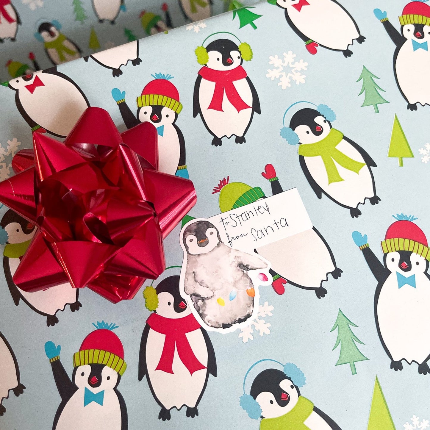 Holiday Animal Gift Sticker Sheet