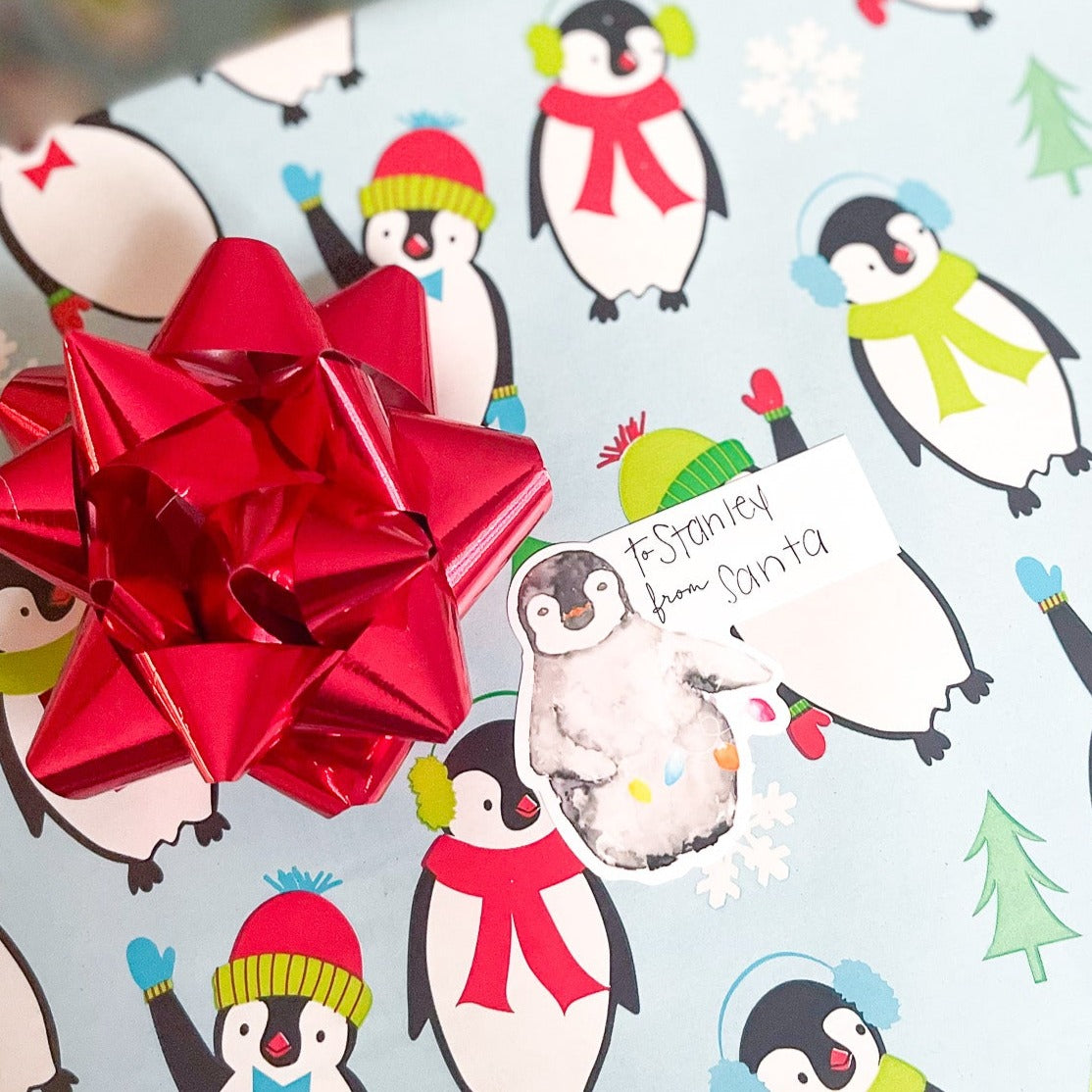 Holiday Animal Gift Sticker Sheet