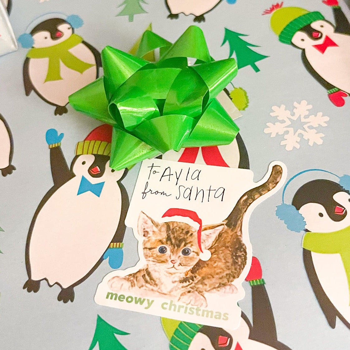 Holiday Animal Gift Sticker Sheet