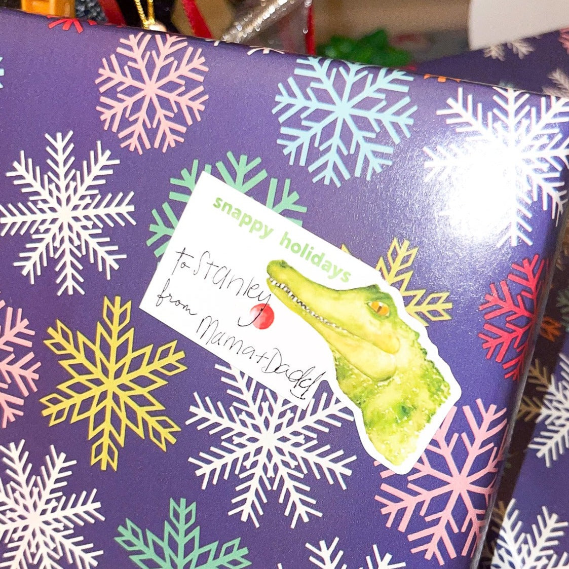 Holiday Animal Gift Sticker Sheet