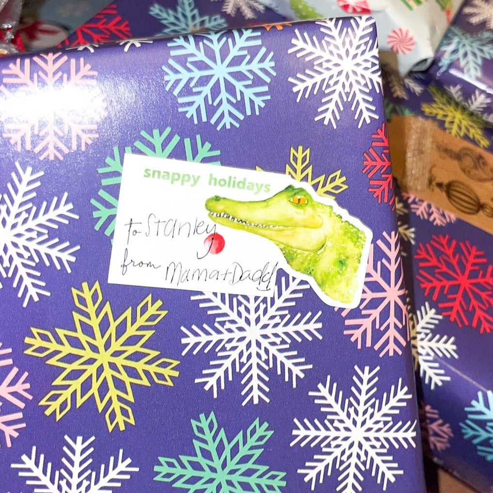 Holiday Animal Gift Sticker Sheet