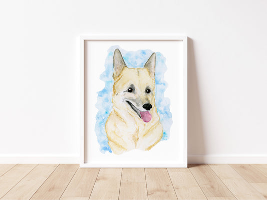 Custom Watercolor Pet Portrait