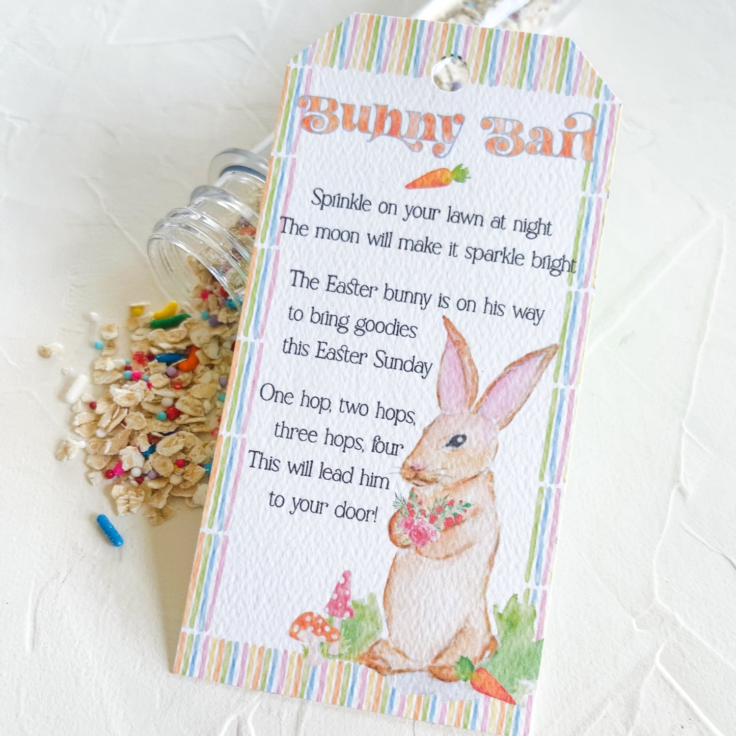 Bunny Bait Easter Goodie Bag, Gift Tube for Kids