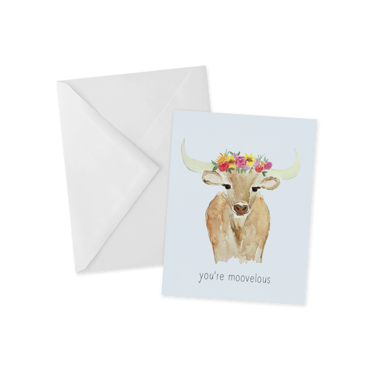 You're Moo-velous, Friendship Greeting Card