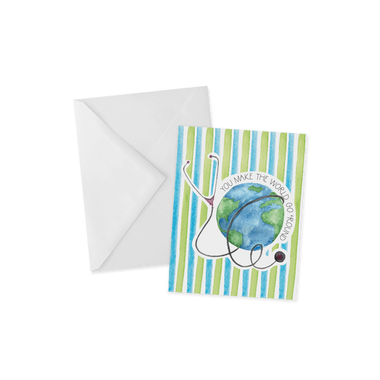 Healthcare Thank You Card, Great for Nurse or Med School Grads