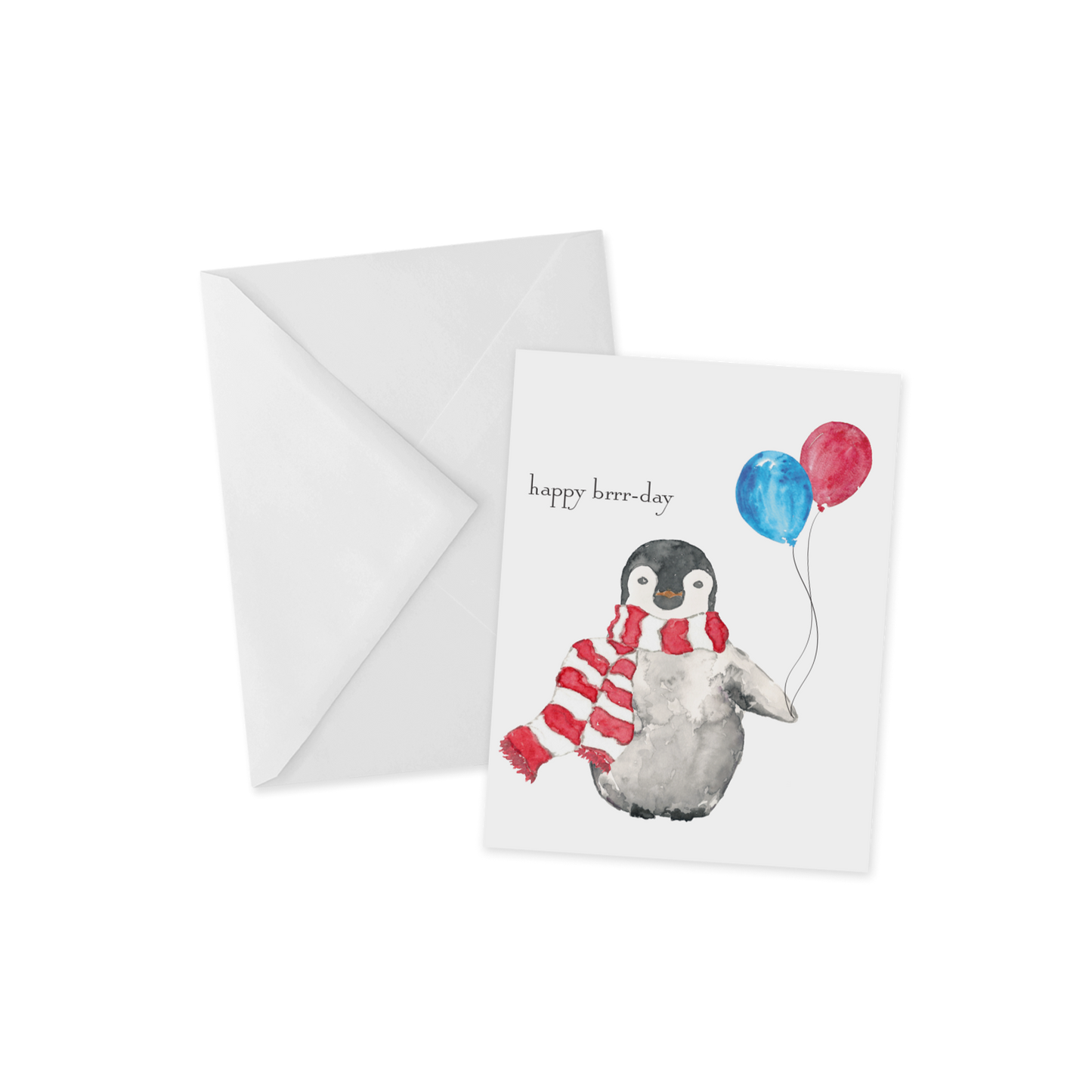 IMPERFECT Birthday Party Penguin Greeting Card