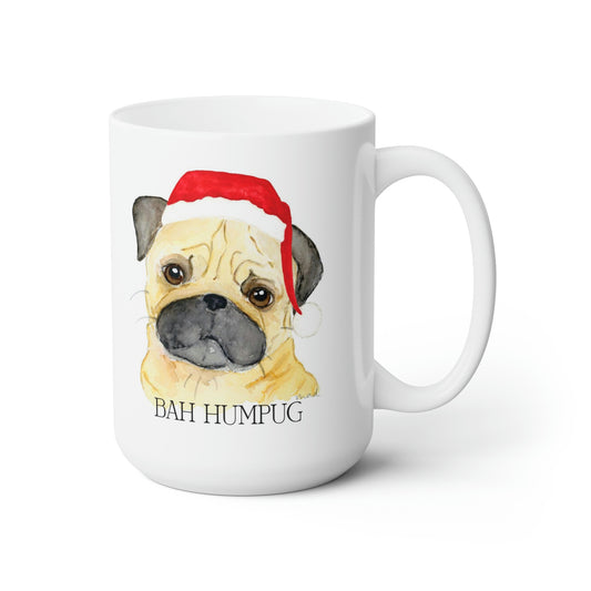 Bah Hum Pug, Holiday Ceramic Mug