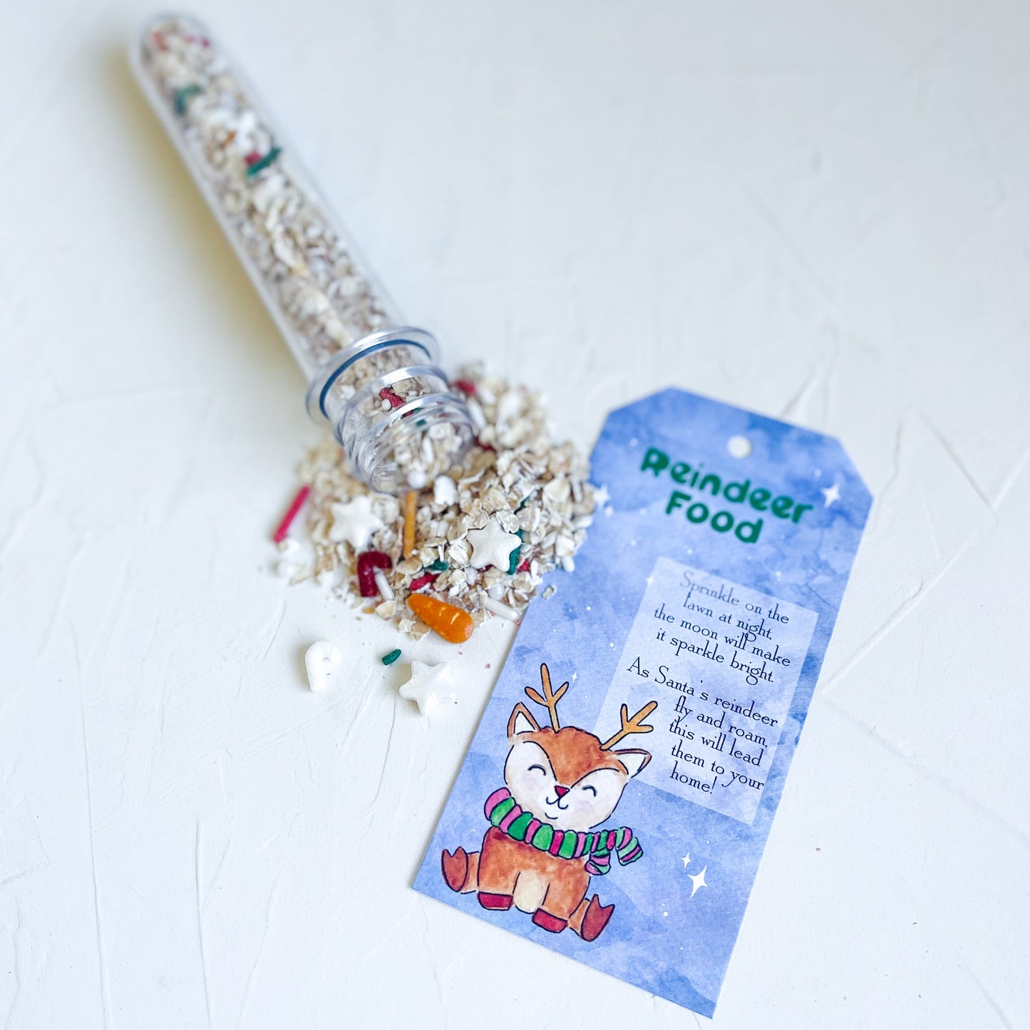 Reindeer Food Tube, Christmas Eve Gift for Kids