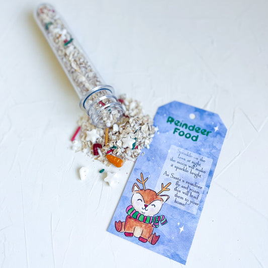 Reindeer Food Tube, Christmas Eve Gift for Kids