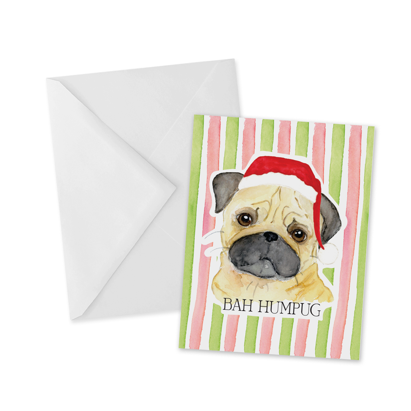 Holiday Animal Greeting Cards, Set of 5 Cards with Envelopes