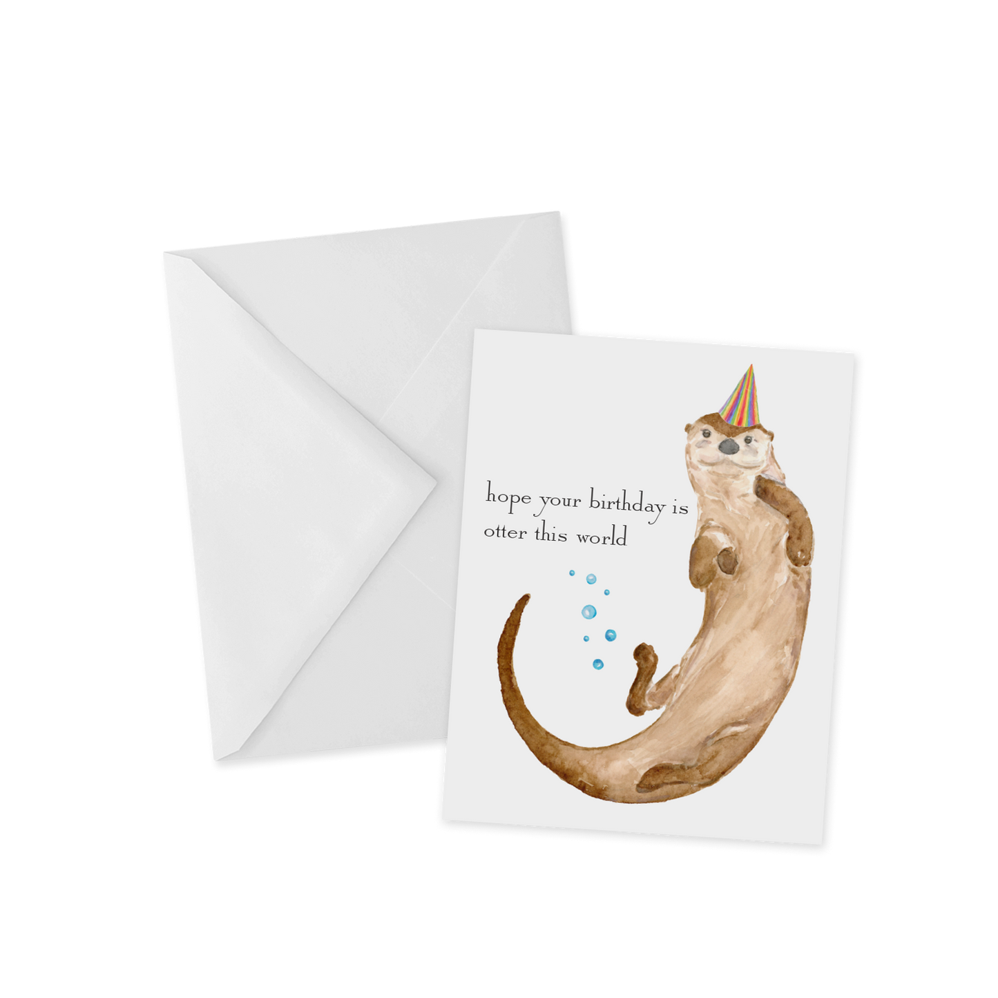 Party Otter Birthday Card