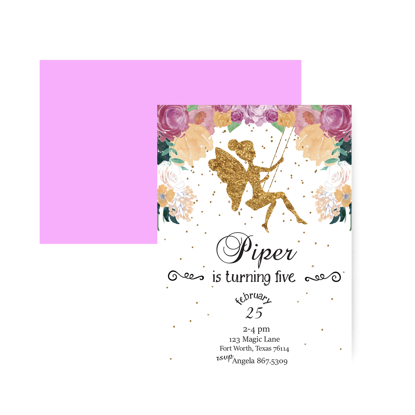 Boho Forest Fairy Invitation