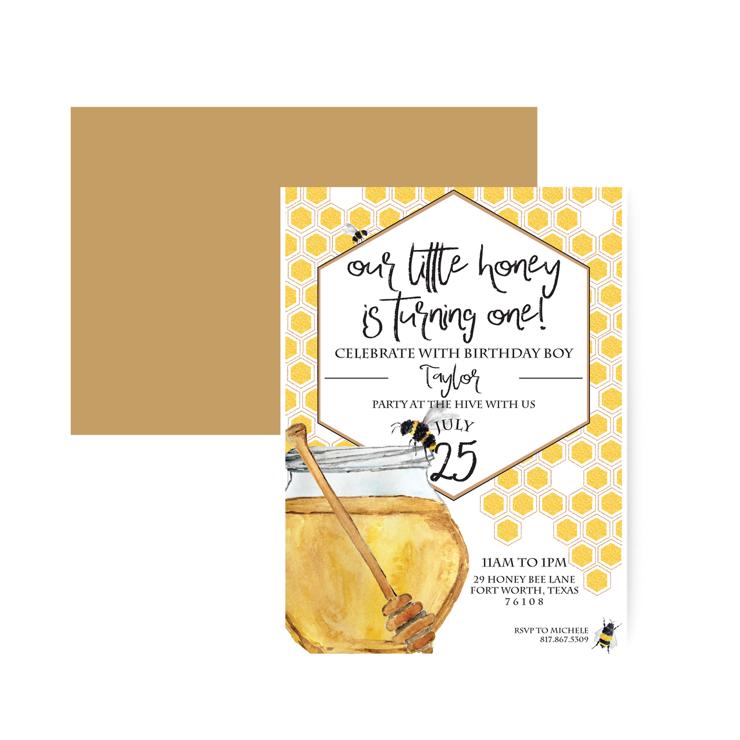 Honey Bee Invitation