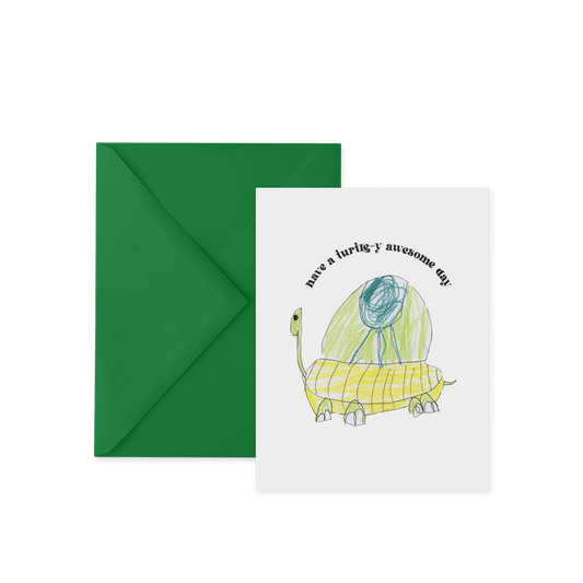 Turtle-y Awesome, Man Greeting Card
