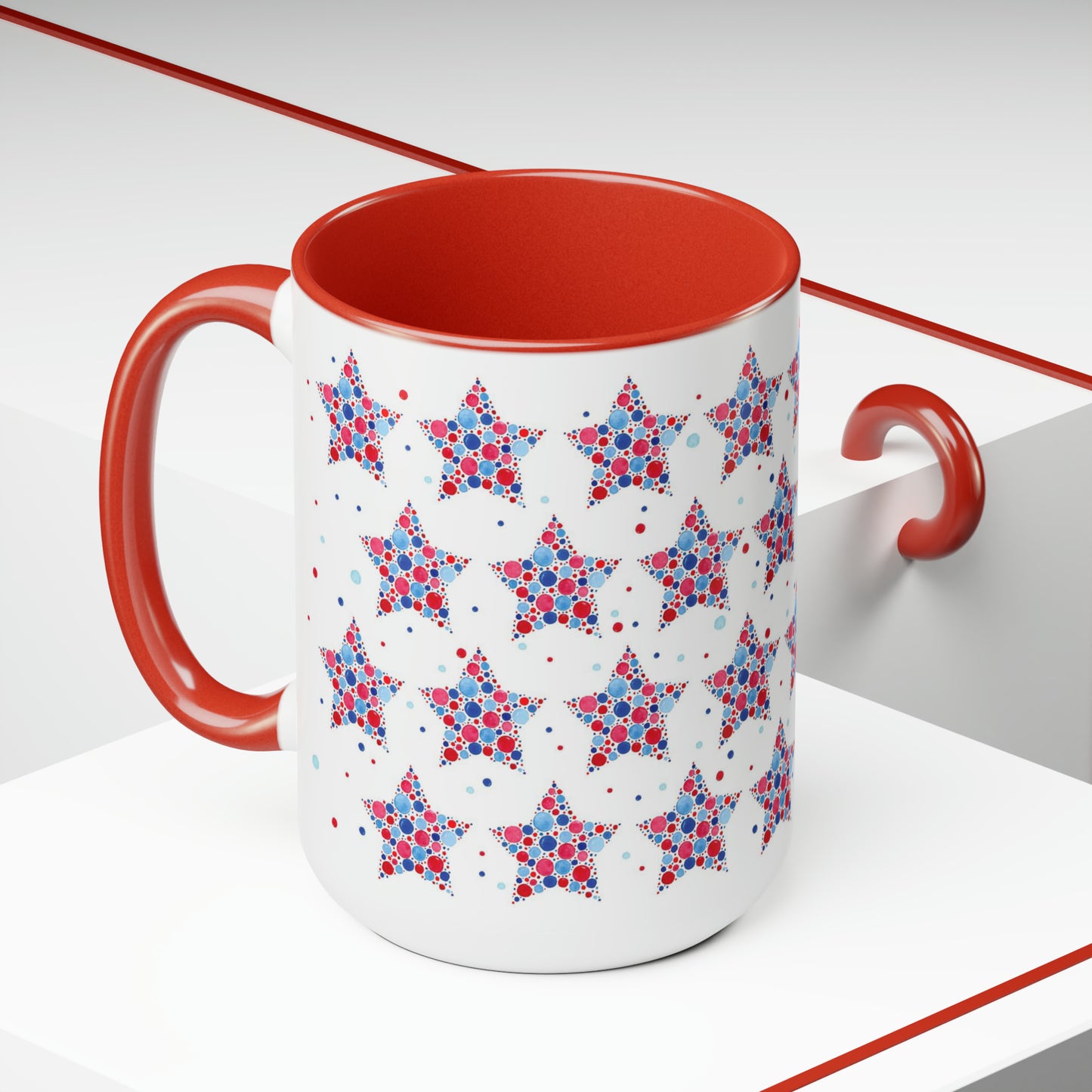 Patriotic Star, Americana Ceramic Mug