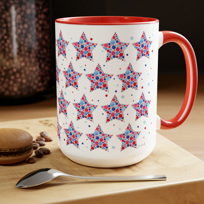 Patriotic Star, Americana Ceramic Mug