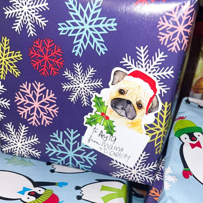 Holiday Animal Gift Sticker Sheet