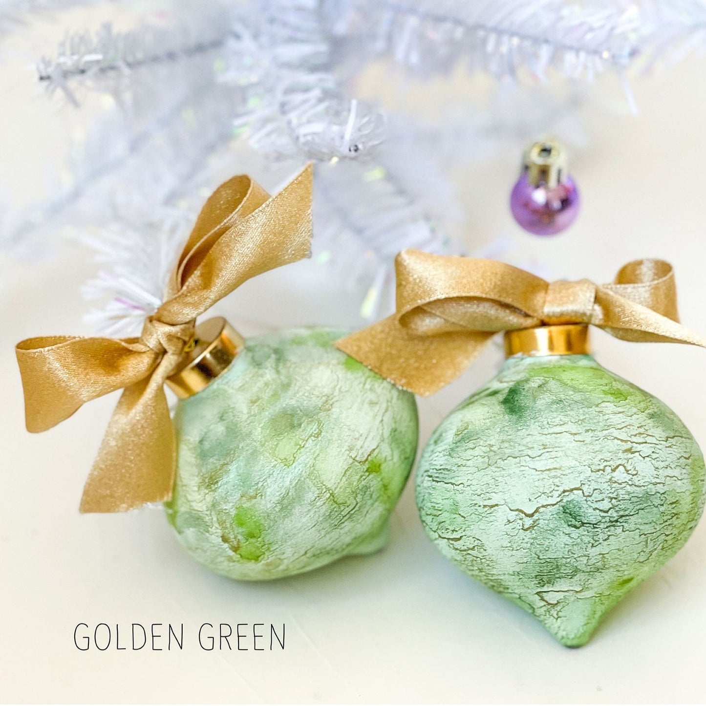 Ceramic Hand Painted Keepsake Holiday Ornaments