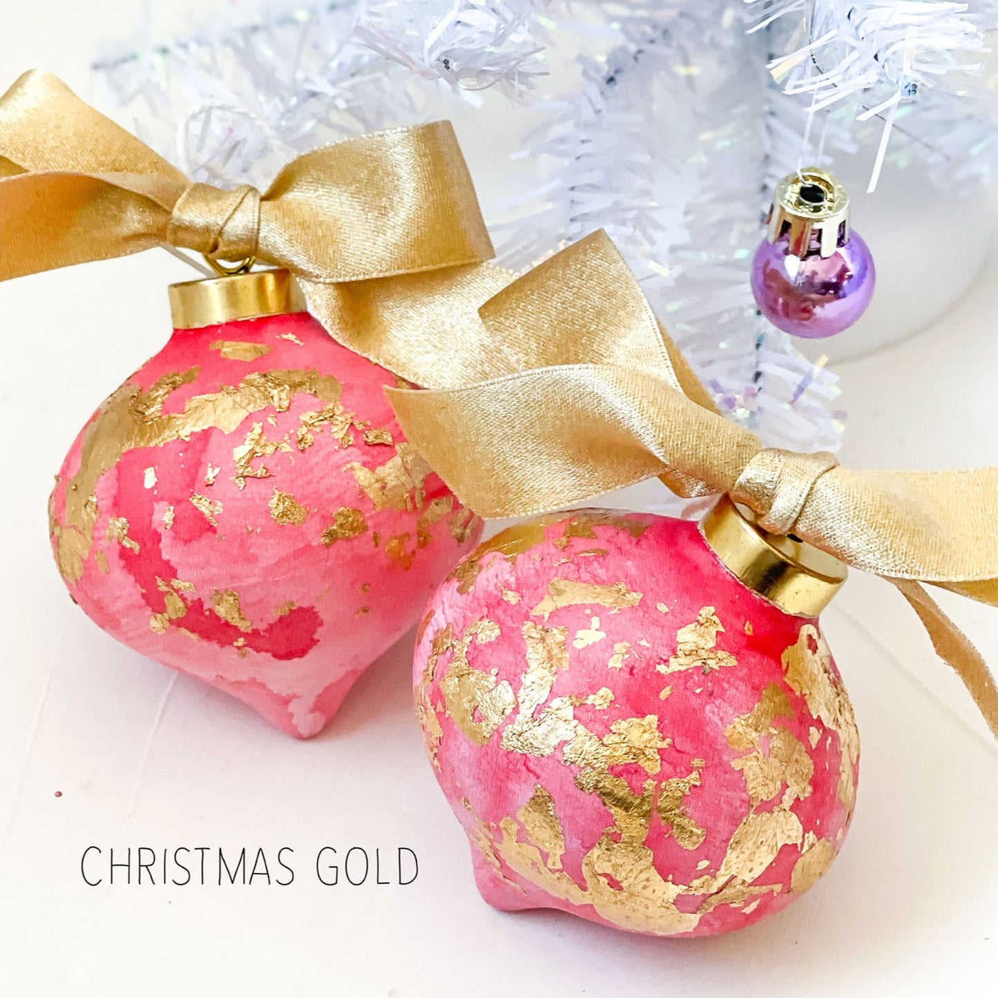 Ceramic Hand Painted Keepsake Holiday Ornaments