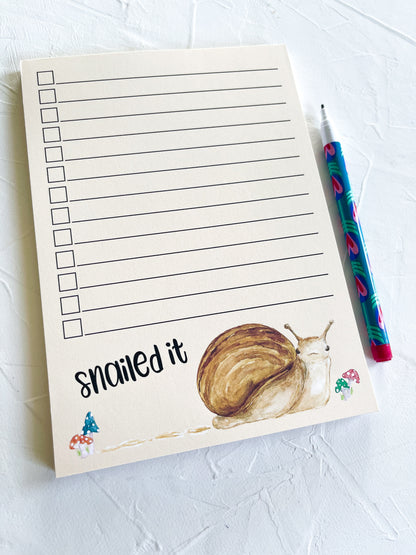 Snailed it! Watercolor Notepad