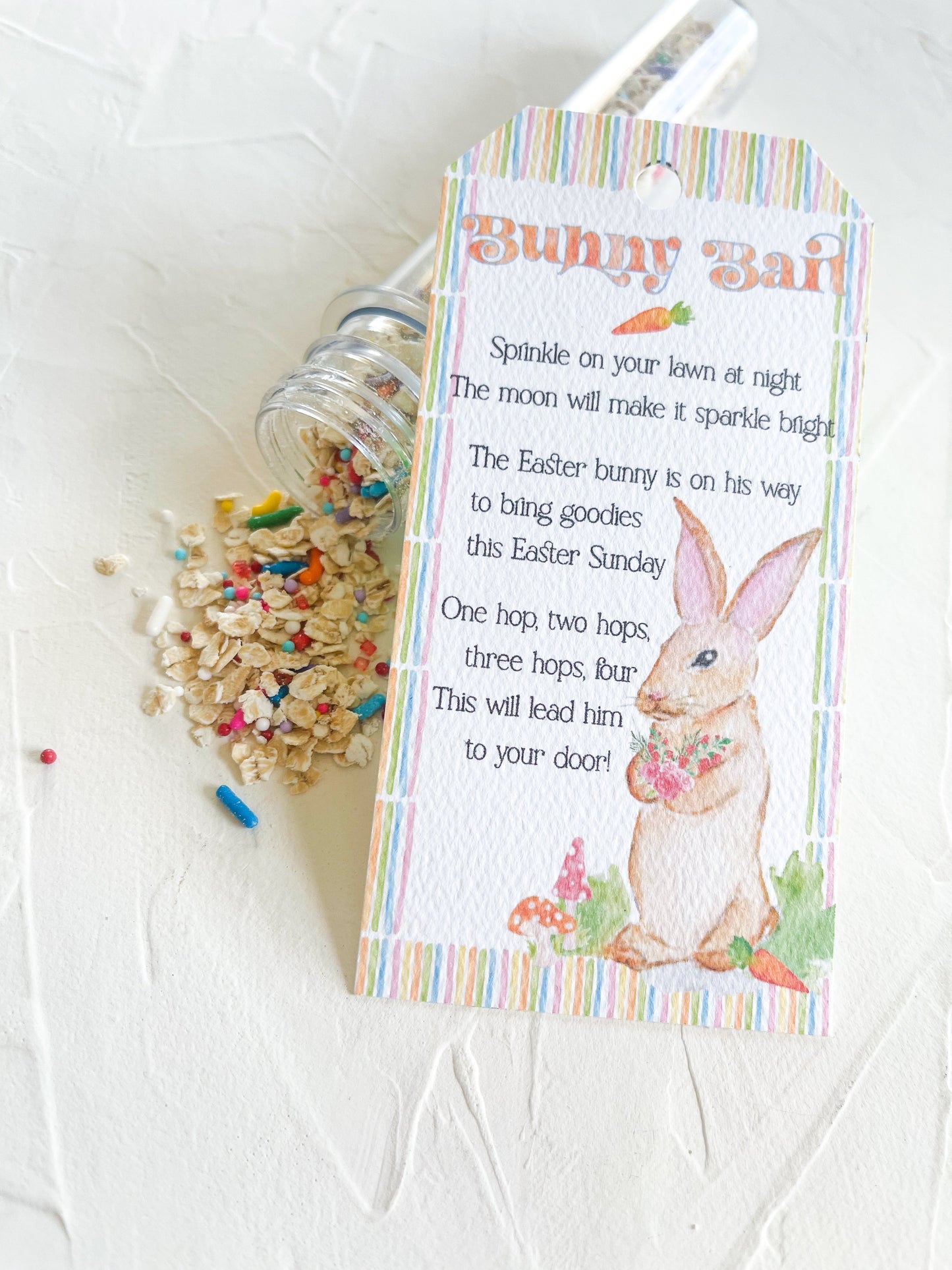 Bunny Bait Easter Goodie Bag, Gift Tube for Kids