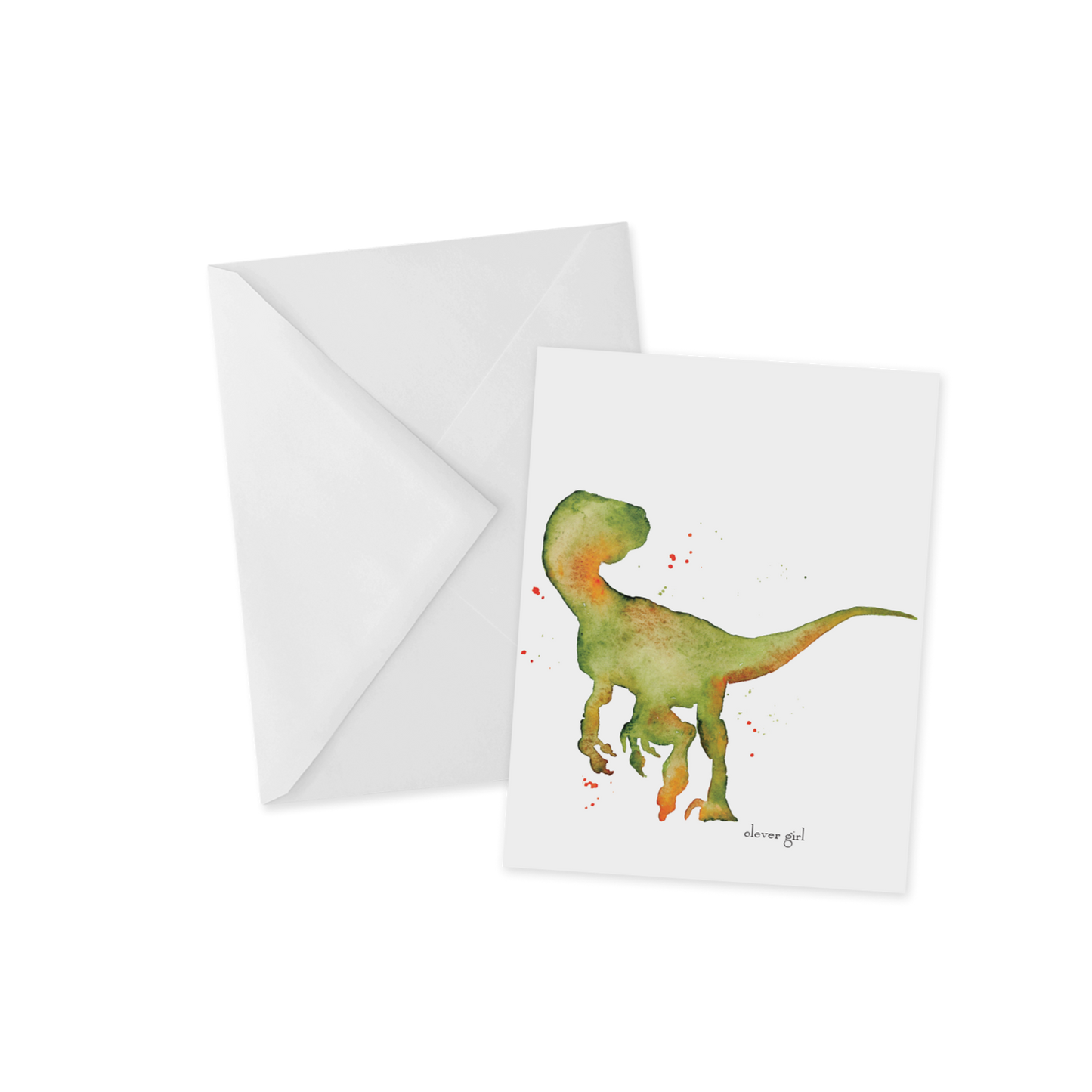 IMPERFECT Clever Girl, Velociraptor Greeting Card