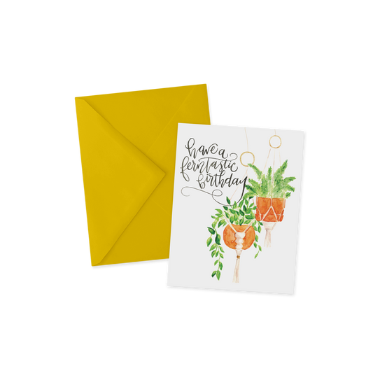 IMPERFECT Ferntastic Birthday Card for Plant Lovers