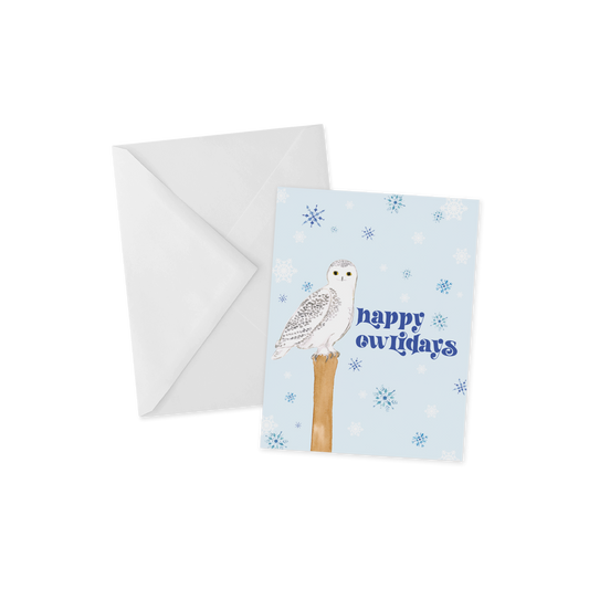 Happy Owlidays, Funny Holiday Card