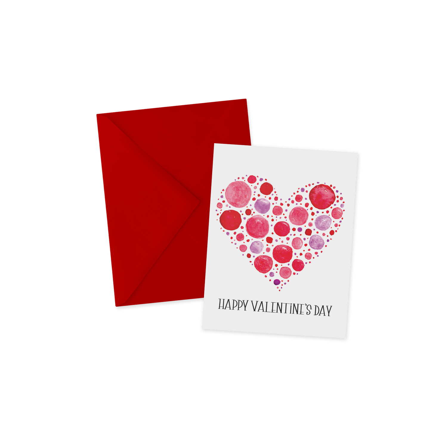 Colorful Heart Valentine's Day Greeting Card