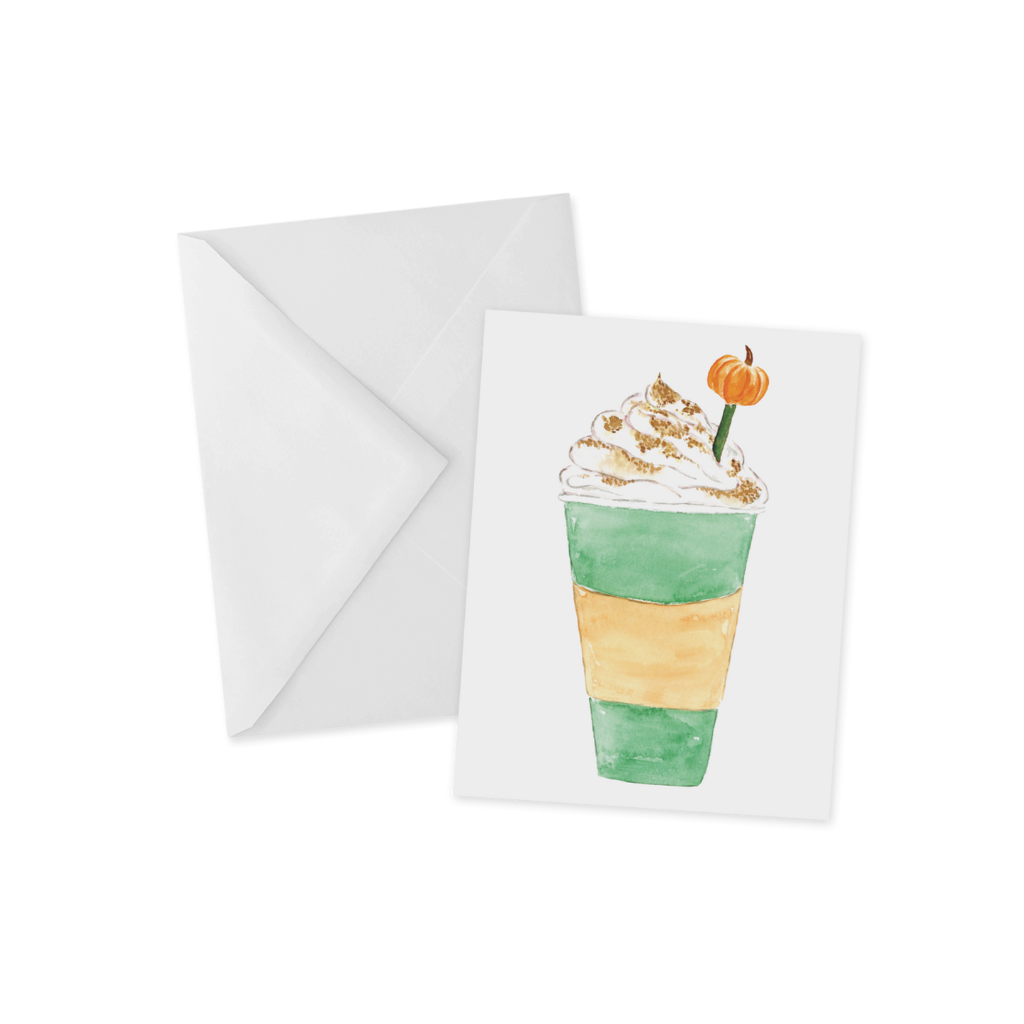 Pumpkin Spice Latte Greeting Card