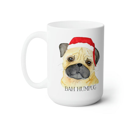 Bah Hum Pug, Holiday Ceramic Mug