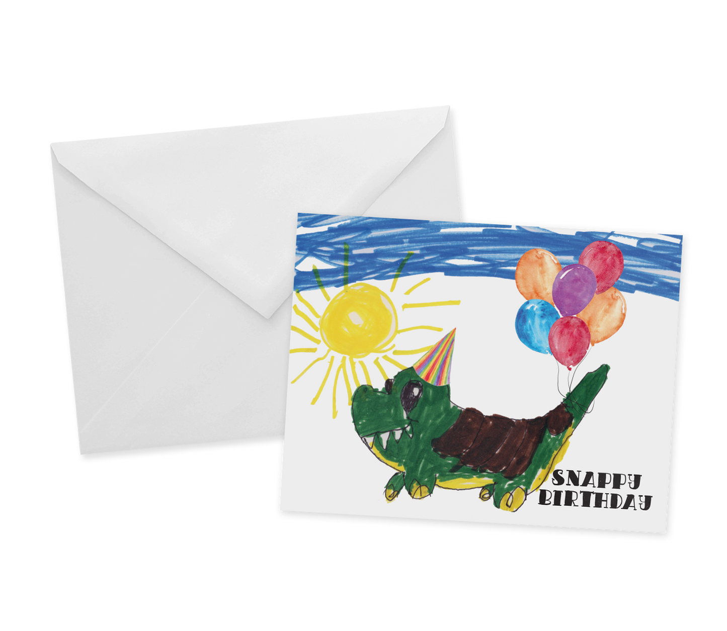 Birthday Gator Greeting Card