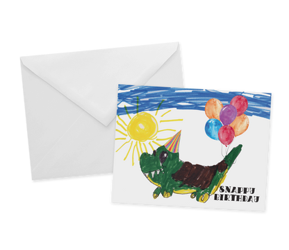 Birthday Gator Greeting Card