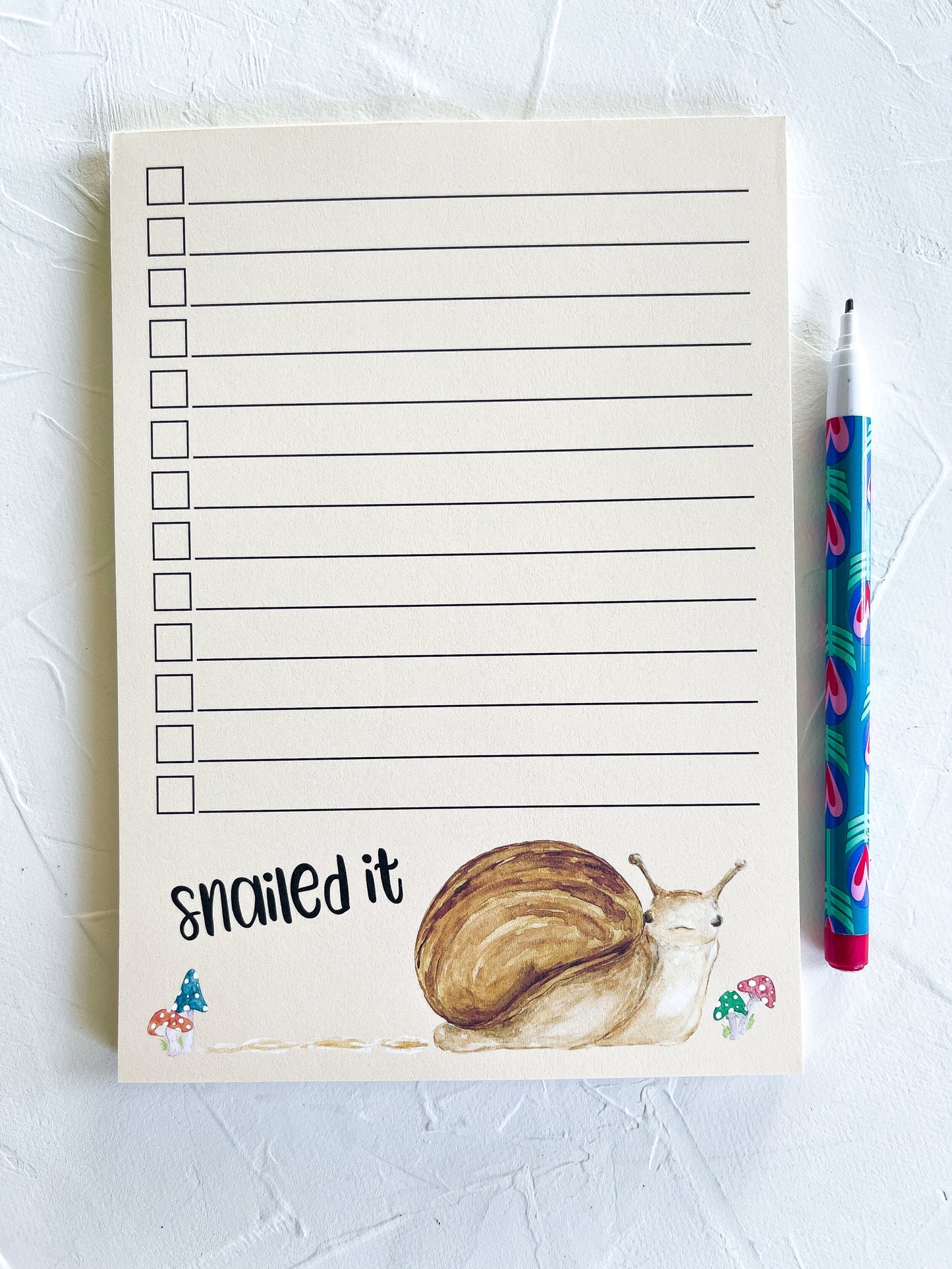 Snailed it! Watercolor Notepad