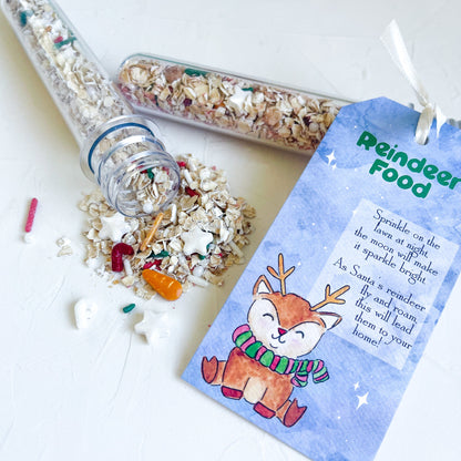 Reindeer Food Tube, Christmas Eve Gift for Kids