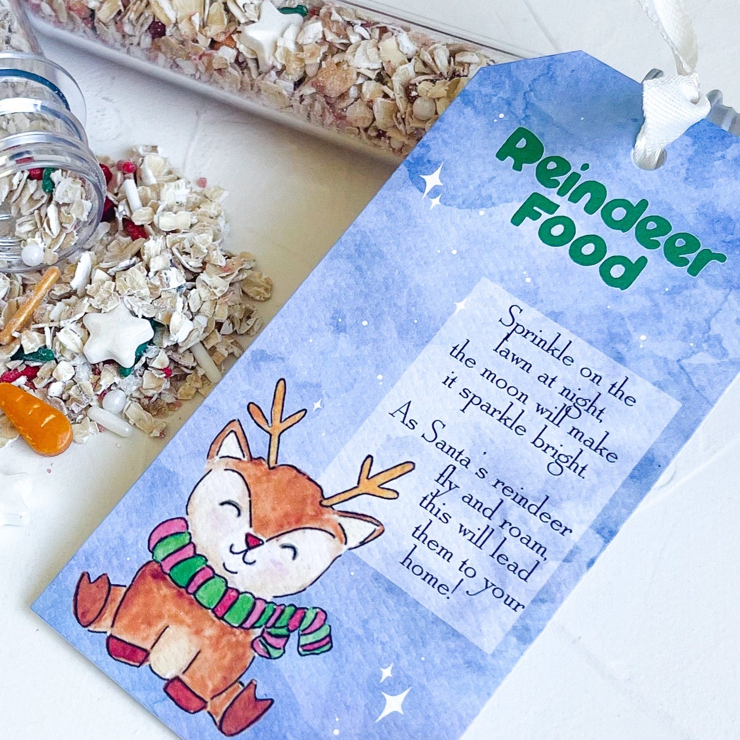 Reindeer Food Tube, Christmas Eve Gift for Kids