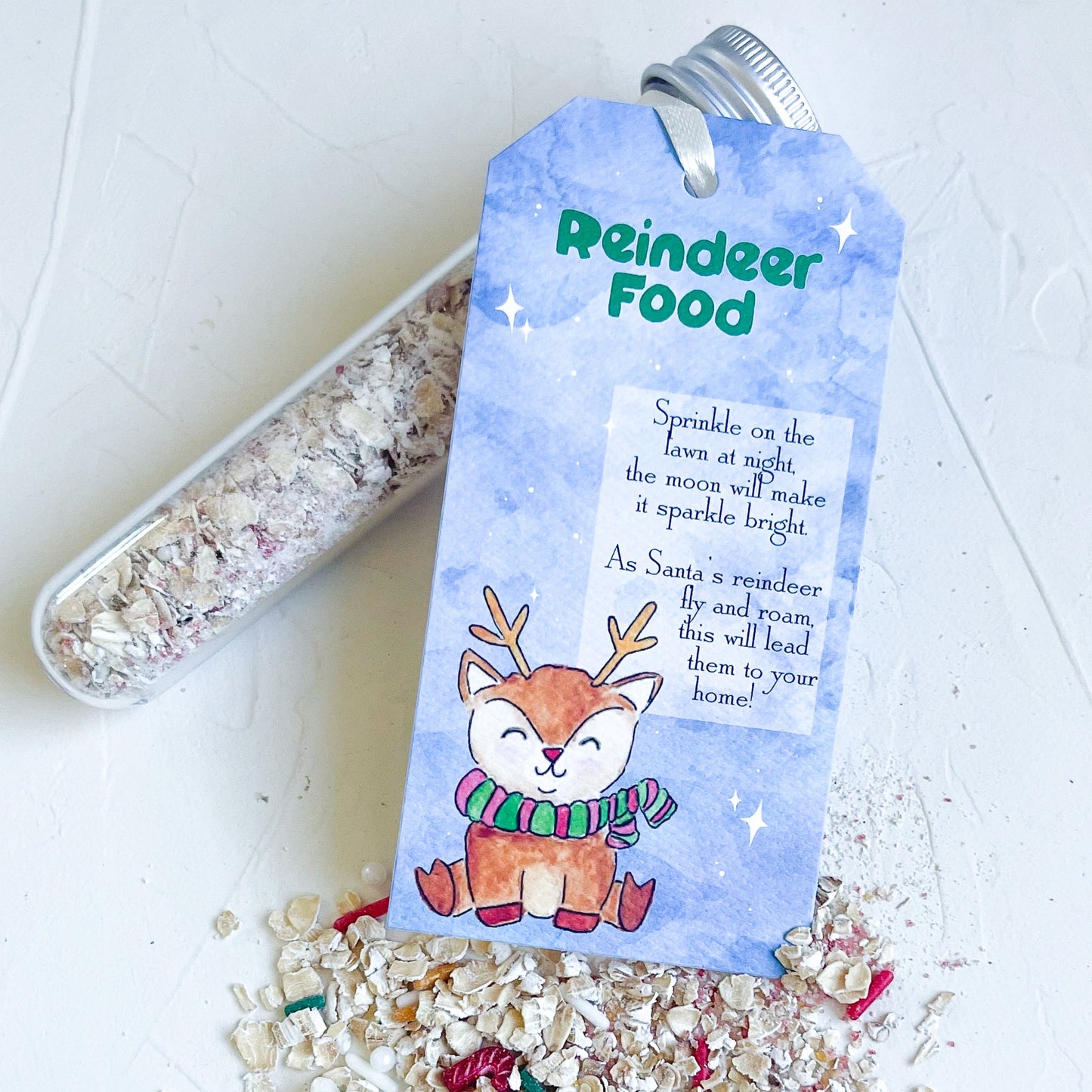 Reindeer Food Tube, Christmas Eve Gift for Kids