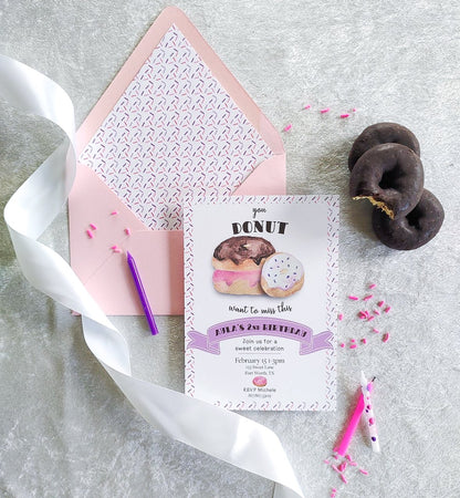 Donut Party Invitation