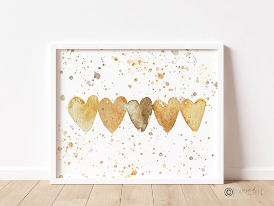 Neutral Hearts, Humanity and Equality, 8x10 Print