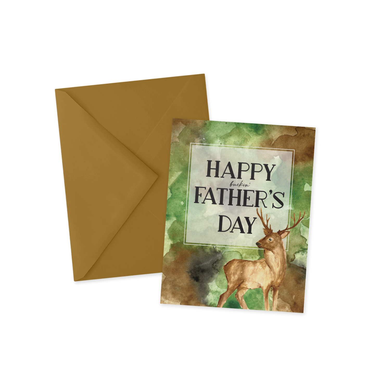 Rugged Hunting Camo Fathers Day Card