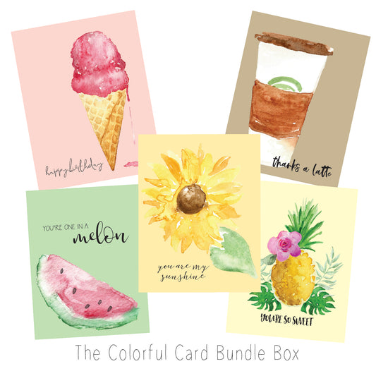 Bright and Colorful Greeting Card Box