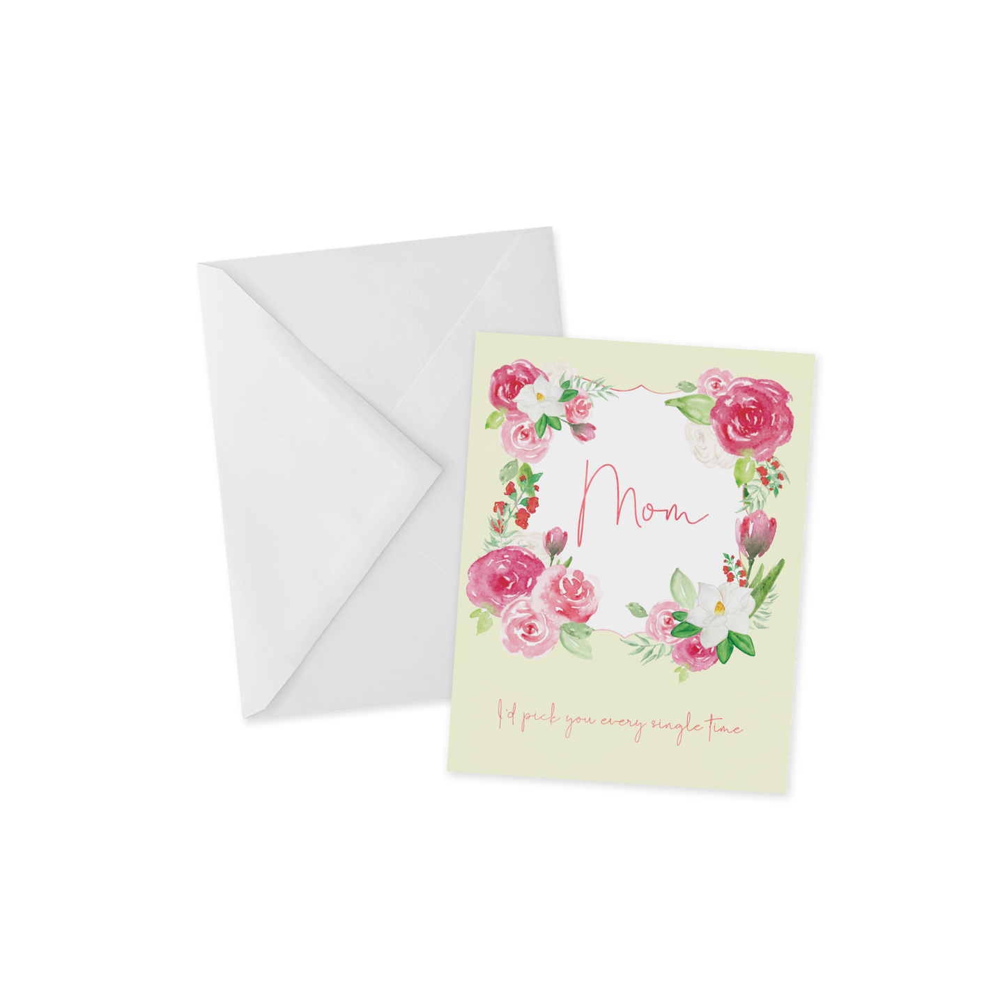 Floral Mom Appreciation Card