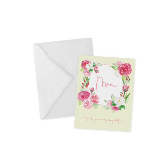 Floral Mom Appreciation Card