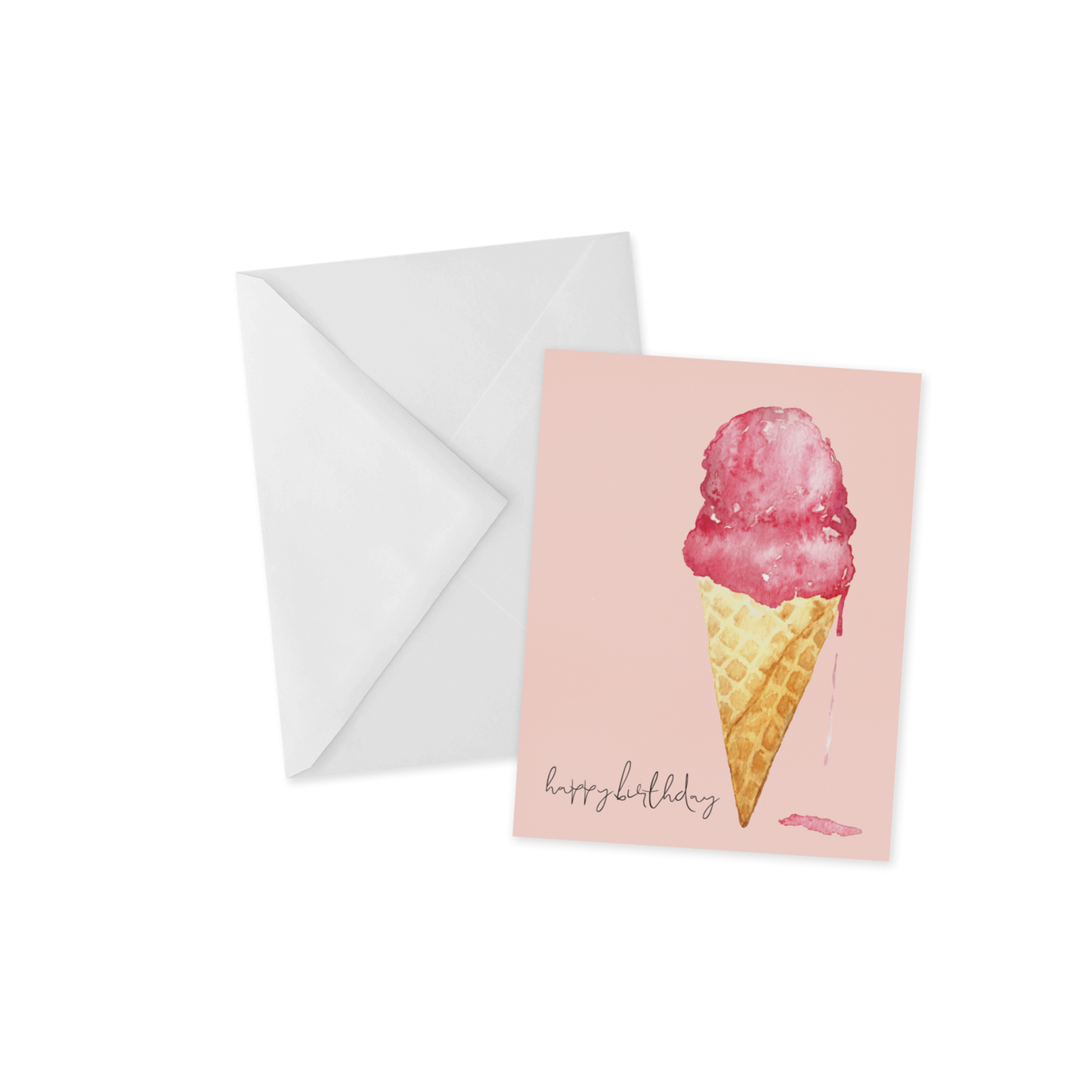 Ice Cream Cone Birthday Card