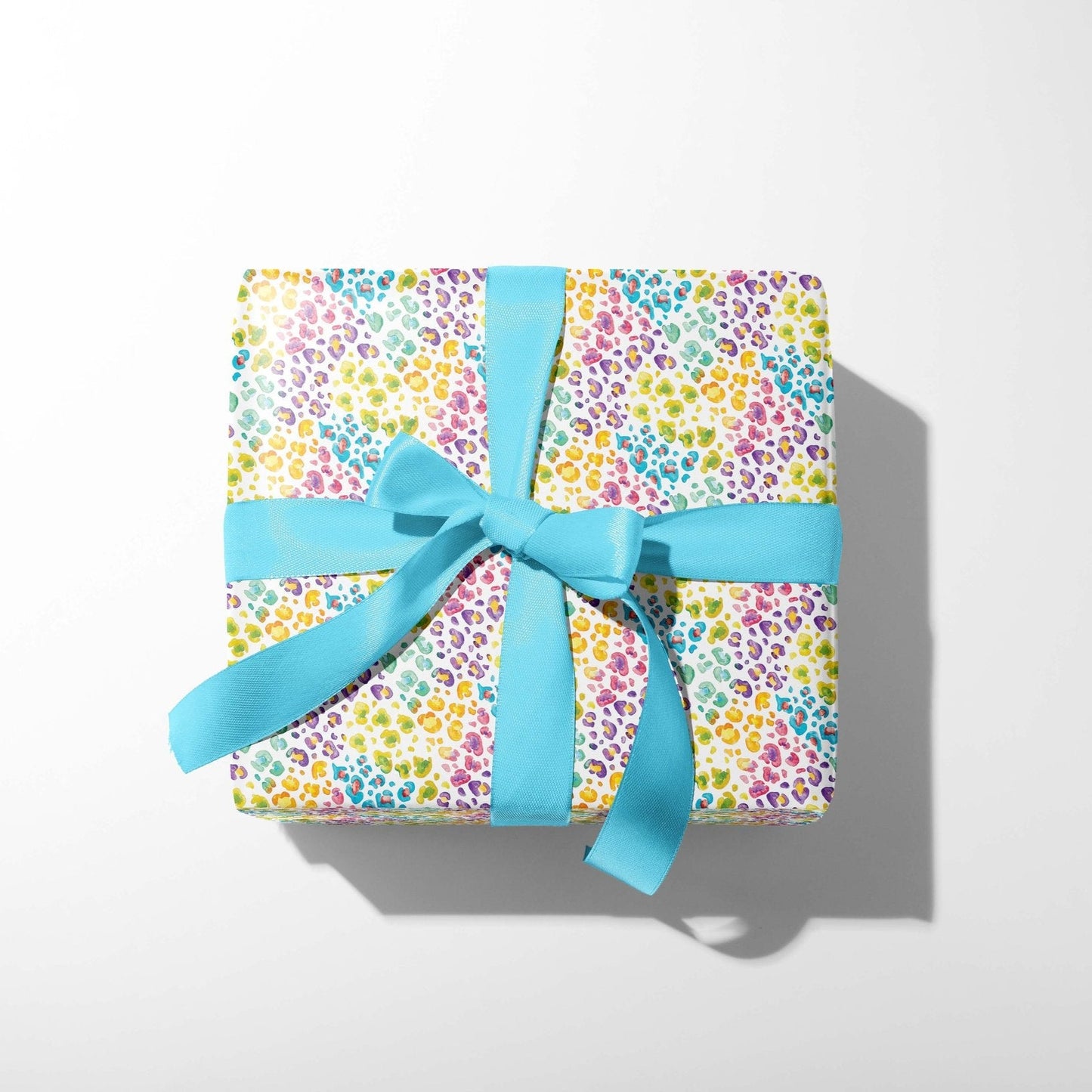 Party Animal Watercolor Leopard Print Gift Wrap
