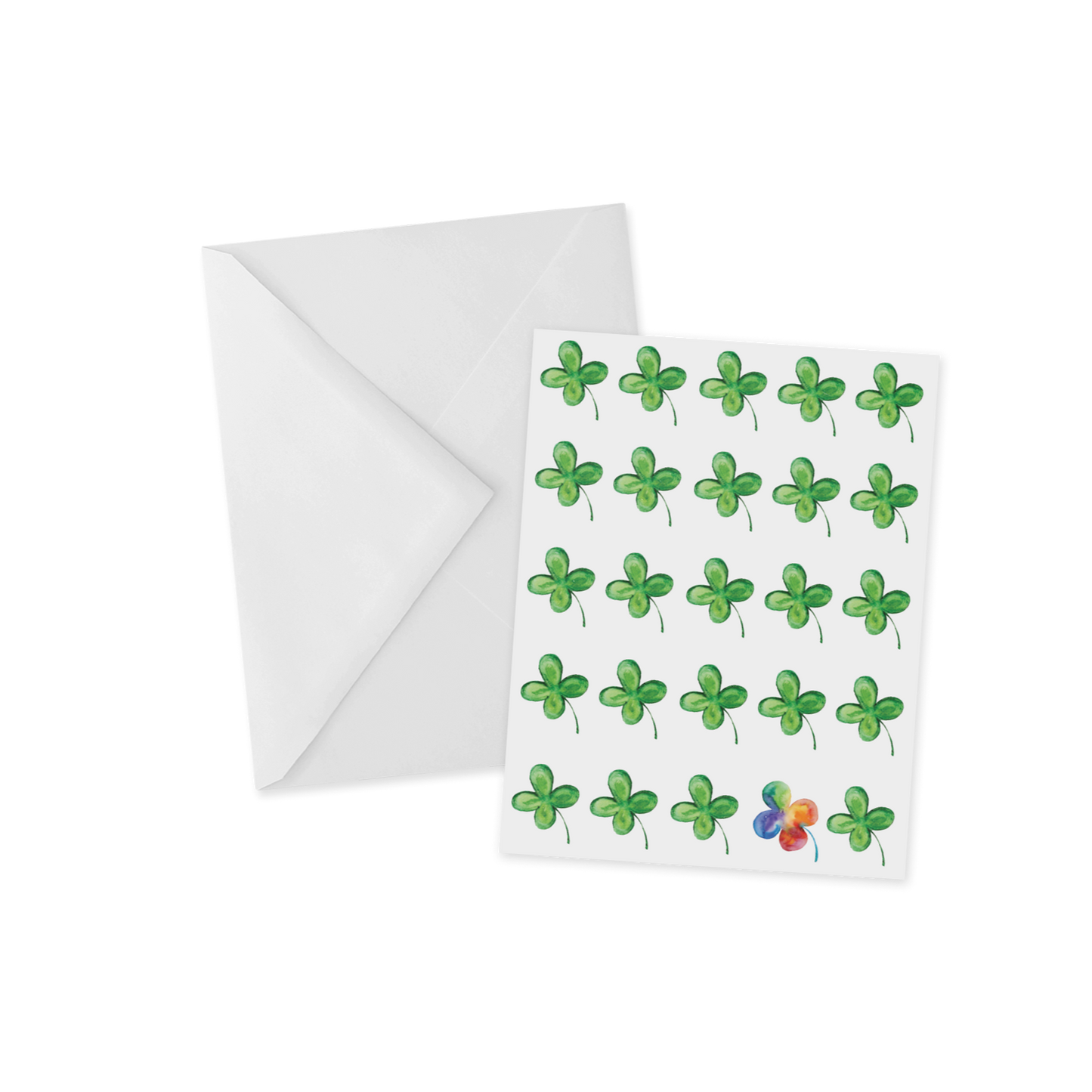 You are a Rainbow, Shamrock Greeting Card, St Patty's