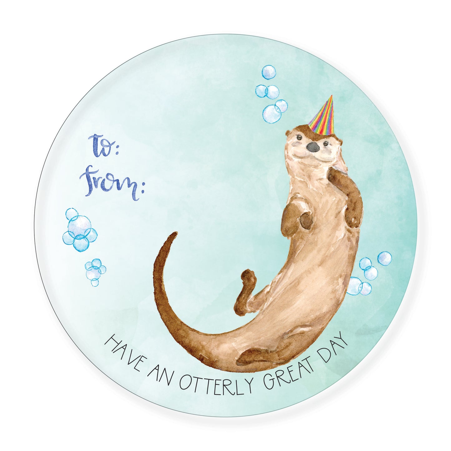 Otter-ly Great Gift Tag Stickers, Set of 6