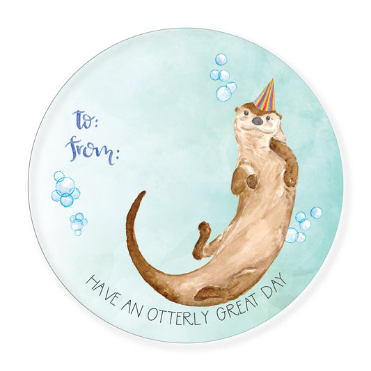 Otter-ly Great Gift Tag Stickers, Set of 6